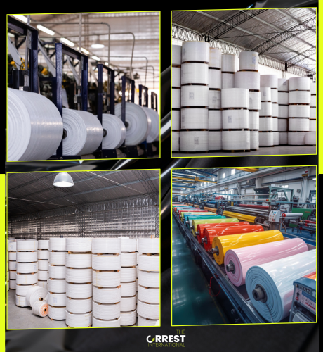 PP woven slitting rolls used for manufacturing polypropylene woven bags