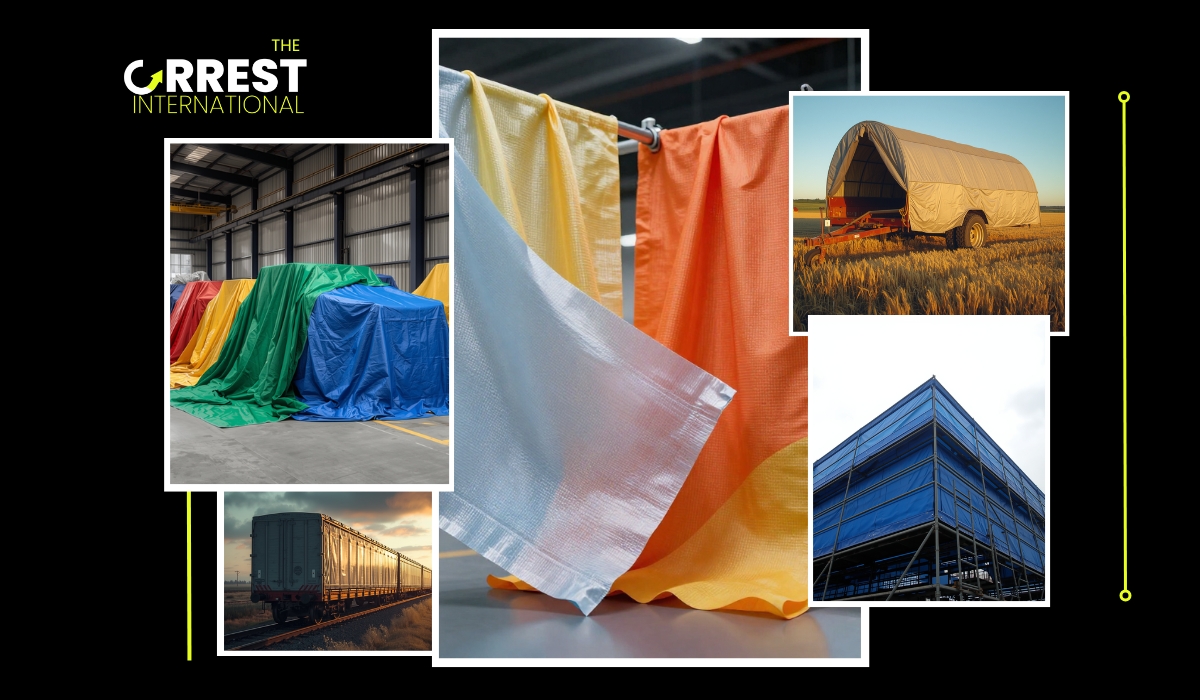 HDPE tarpaulin sheets used in agriculture construction transport and storage