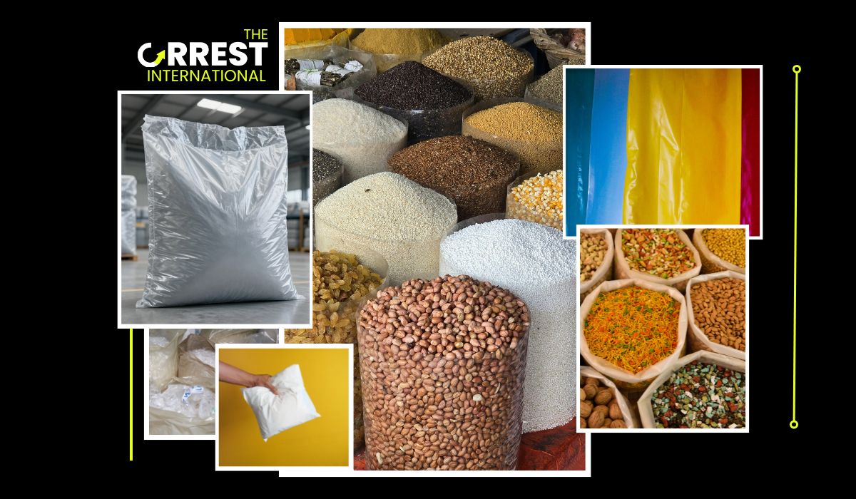 LDPE liner bags in different colors and sizes used across food, chemical and agriculture industries