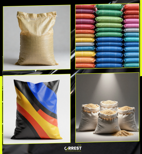 High strength PP woven bags used for packaging grains fertilizers seeds and industrial materials