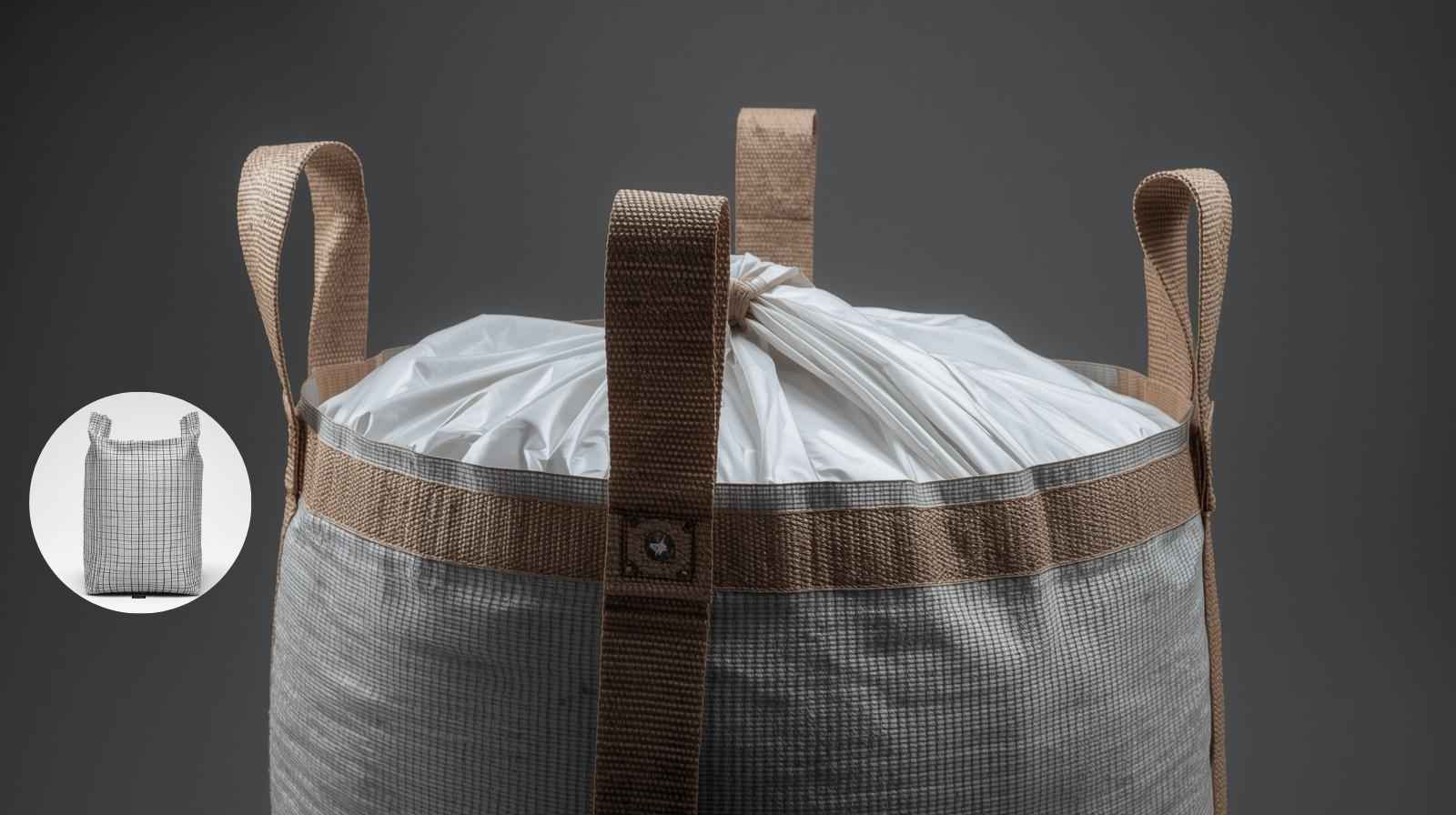 Type C conductive FIBC Jumbo Bags with interwoven threads for electrostatic safety